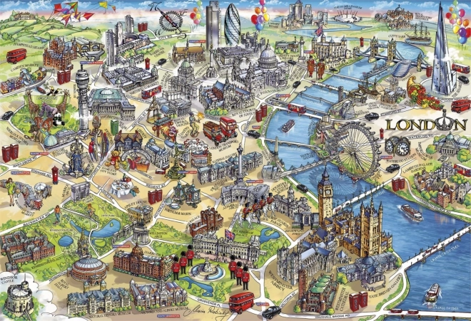 GIBSONS puzzel Londense bezienswaardigheden 500 stukjes
