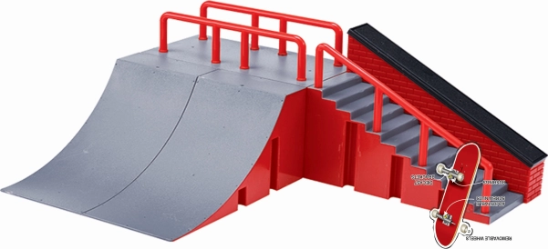 Set van Fingerboard met ramp en trappen