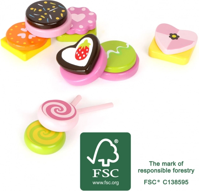 Houten zoetwaren small foot van FSC-hout