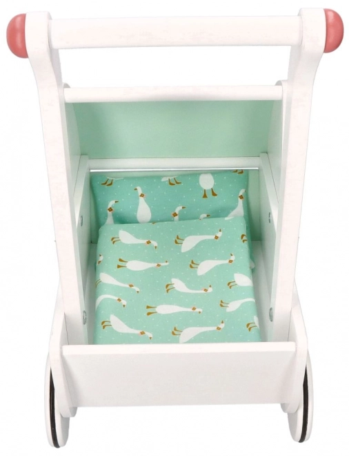 Houten poppenwagen