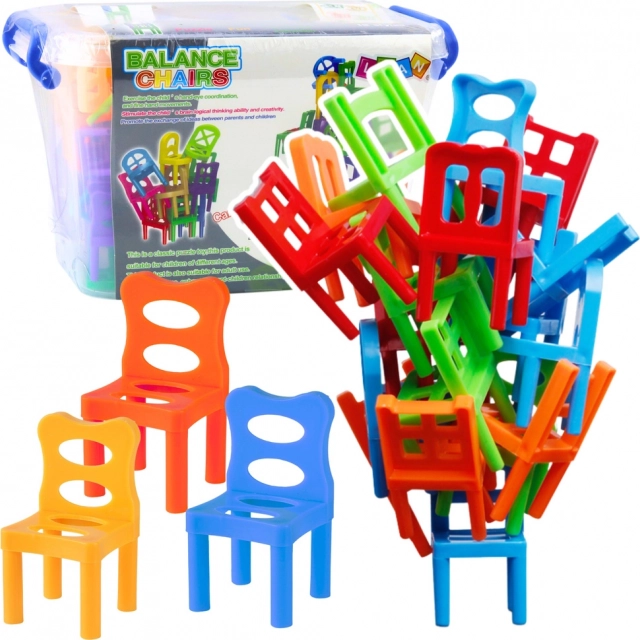 Behendigheidsspel Balancerende Stoelen 48 stuks