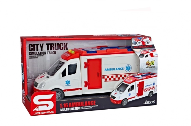 Reddingsauto 1:16 met realistische effecten