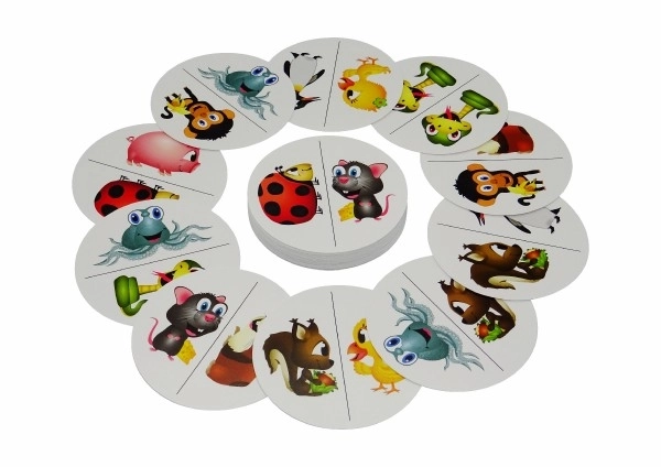 Kubíkovy Spelletjes met Dieren 3-in-1 in een Blikken Doosje