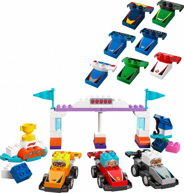 Bolidy Formule 1 en DUPLO coureurs