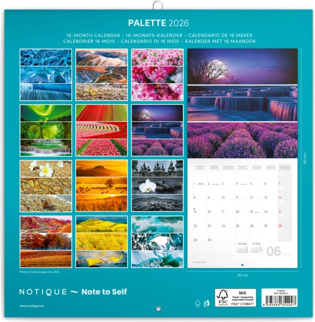 Notitie Kalender Palet 2026