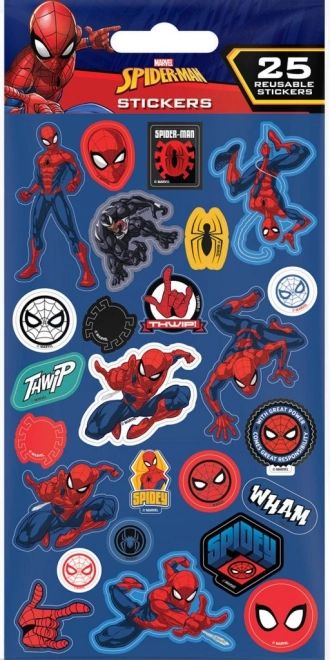 Stickers met Spiderman-thema