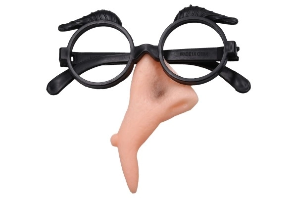 Carnavalsset heks – plastic neus en bril