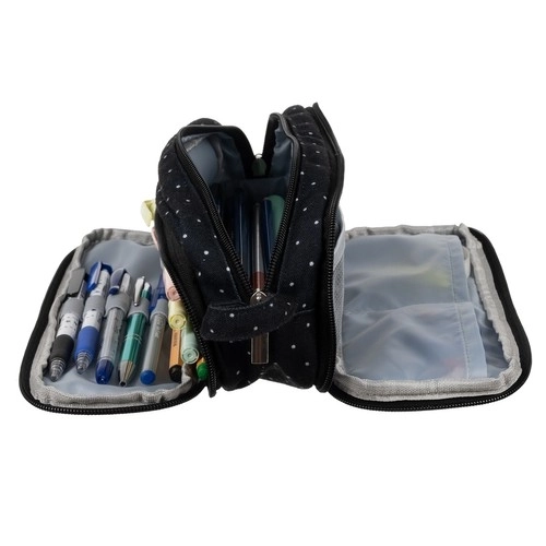 Driedubbele etui - zwarte Maaleo 24511