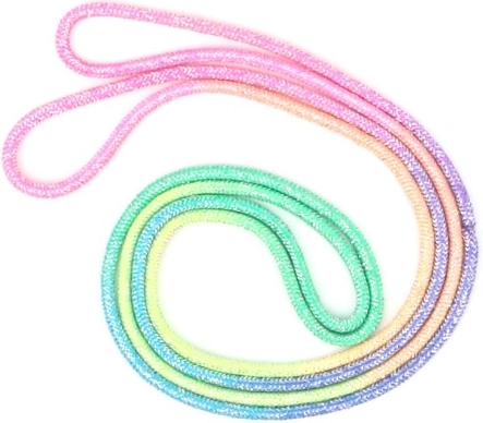 Zacht en elastisch regenboogkoord