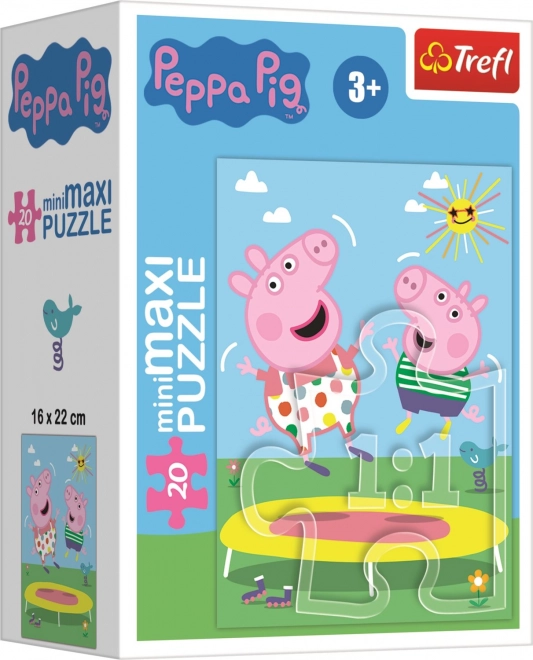 TREFL Puzzel Peppa Big: Op de trampoline 20 stukjes