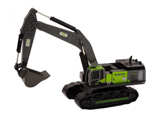 Metalen Rupsband Graafmachine 1:55 Zwart-Groen