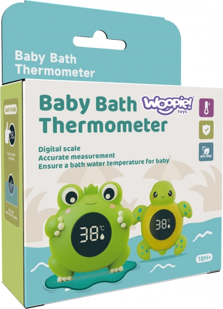 Kinder badthermometer schildpad 2-in-1 voor het meten van water- en kamertemperatuur