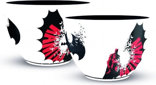 Cappuccinokop met Batman-motief