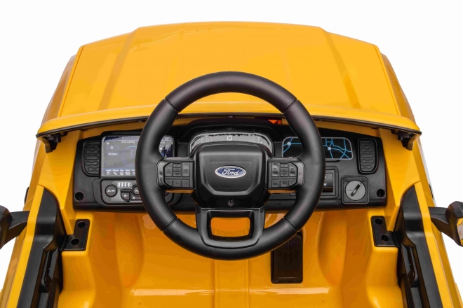 Kinder elektrische auto Ford Ranger Lift Geel