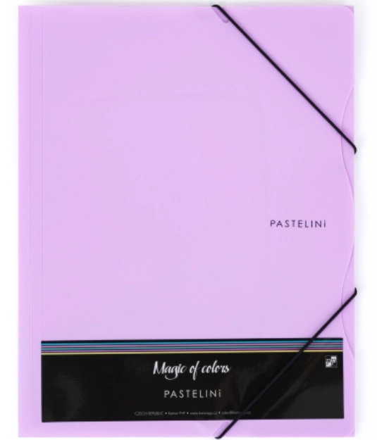 KARTON P+P Map Pastelini met elastiek A4 paars