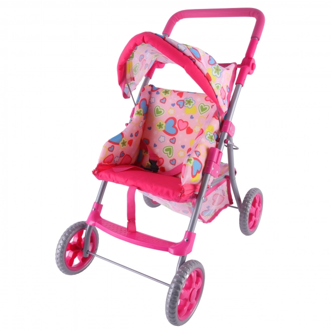 Woopie Koninklijke Kinderwagen met Gekleurde Hartjes