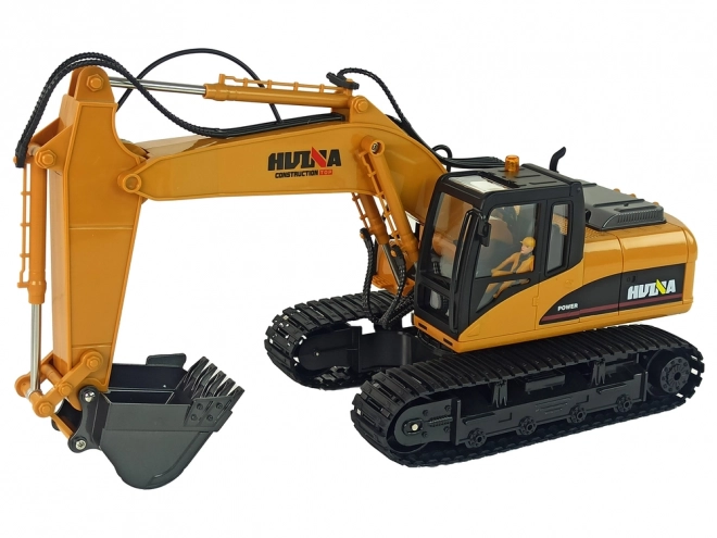 Gele RC graafmachine Caterpillar 1:14 op afstandsbediening