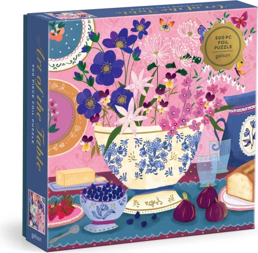 Galison foliepuzzel Joy Laforme – De kunst van het tafelen, 500 stukjes