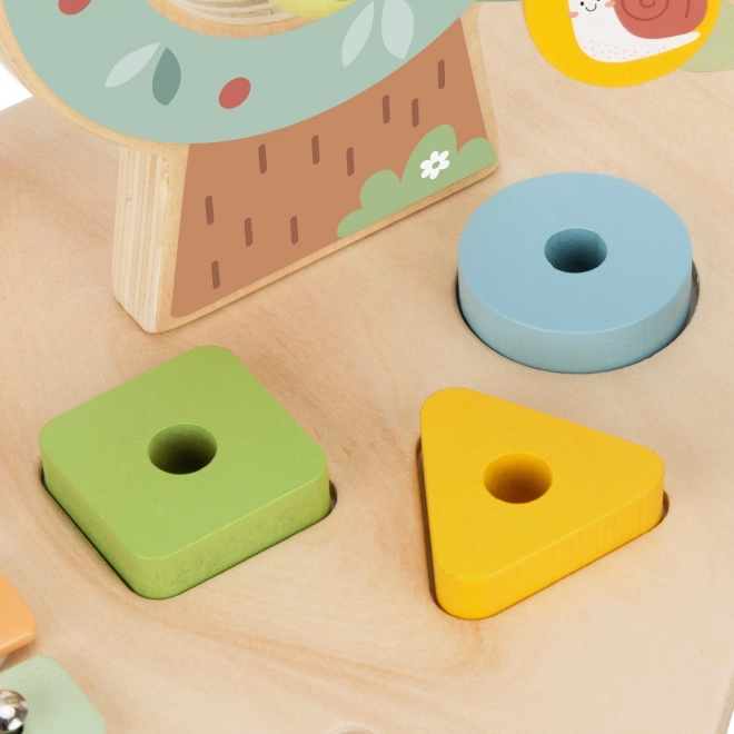 Houten leerstafel met muziek labyrint 5-in-1