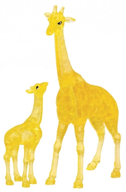 HCM KINZEL 3D Kristal puzzel giraffe met kalfje 38 stukken