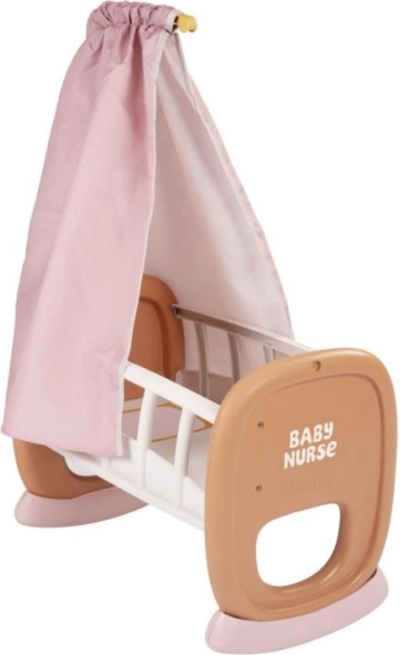wieg voor poppen met baldakijn smoby baby nurse