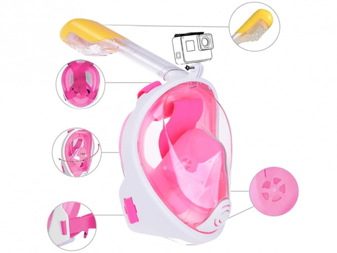Volledig gezichtsmasker met snorkel voor duiken en snorkelen S/M SP0762 RO