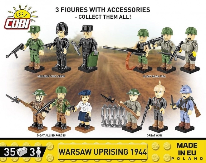 Beelden van Opstandelingen van de Opstand van Warschau 1944 set