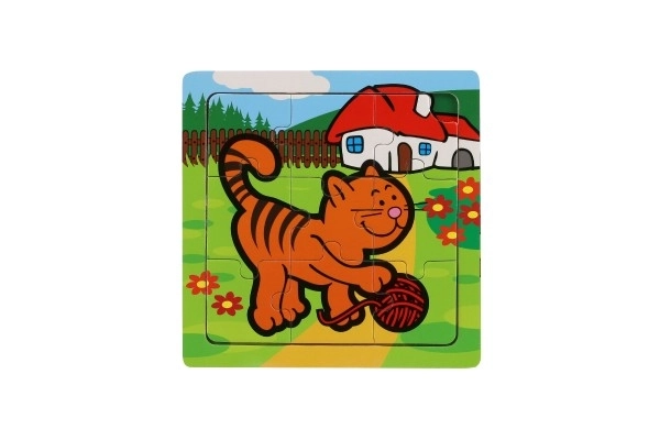 Mini puzzel Mijn eerste dieren - 9 stukjes