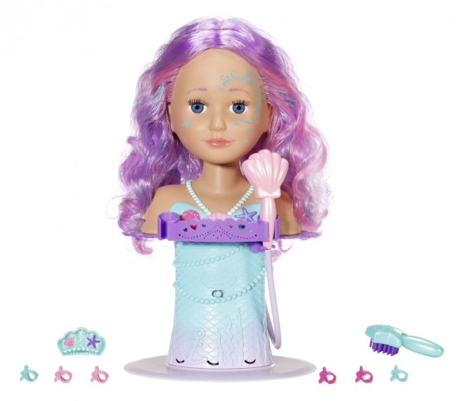Oudere zus BABY born kaphoofd Zeemeermin