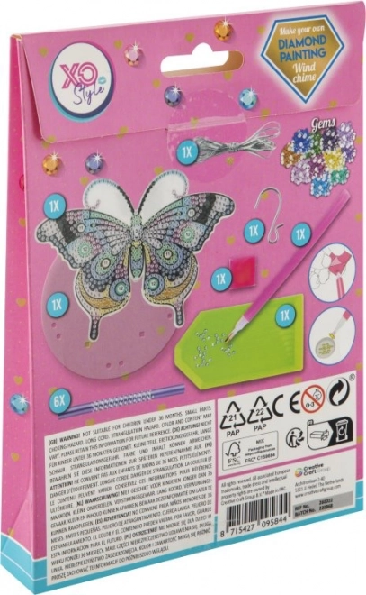 Diamantschilderen Windgong Vlinder