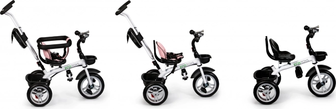 ECOTOYS Driewieler, Sportieve kinderwagen - roze