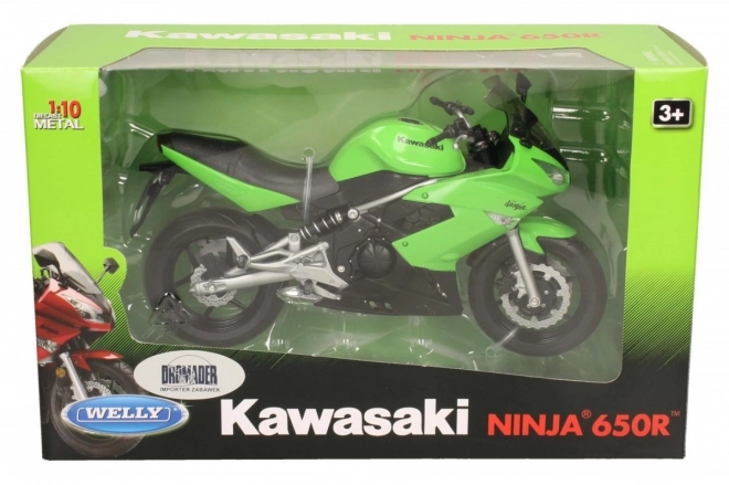 Welly Motorfiets Kawasaki Ninja 650R 1:10 groen