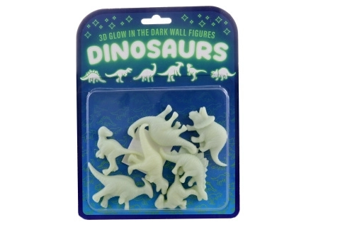 Lichtgevende dinosauriërs plakdecoratie