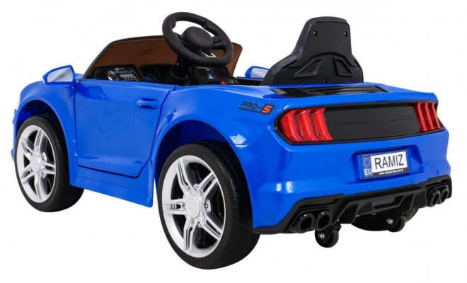 Blauwe elektrische kinderauto GT Sport met afstandsbediening