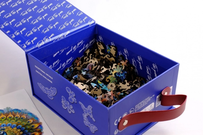 EscapeWelt Houten Luminescerende Puzzel Pauw 200 Stukken