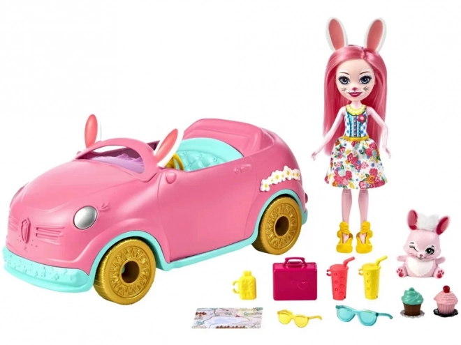 Enchantimals Konijnenwagen Bree met accessoires