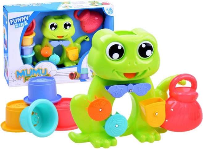 Badkikker met bekers en watereffecten