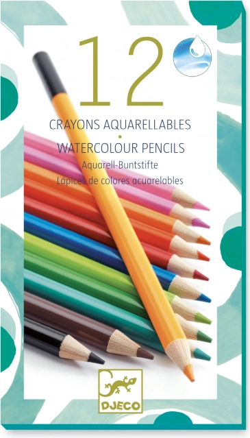 DJECO 12 aquarelpotloden