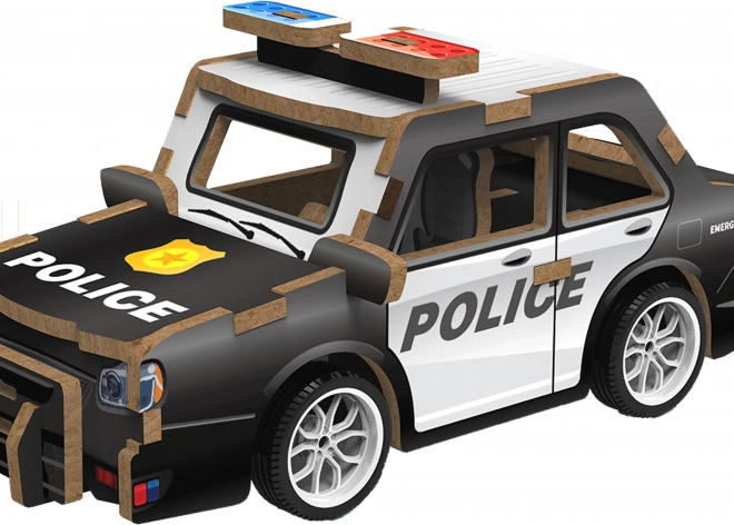 3D houten puzzel van een politieauto