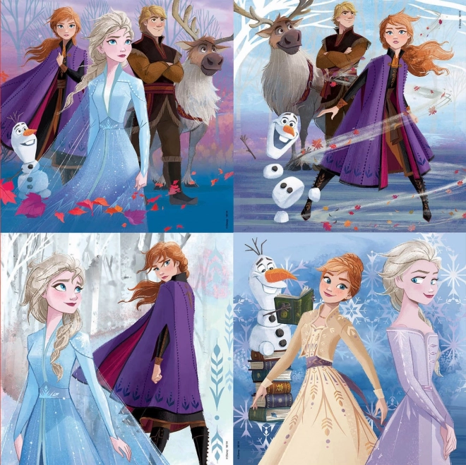 EDUCA Puzzel in koffertje Frozen 2, 4in1 (12,16,20,25 stukjes)