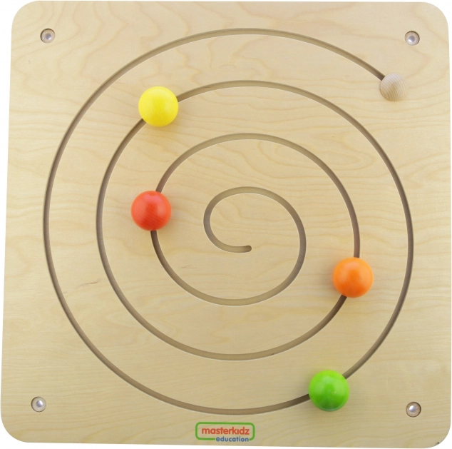 Paneel met een verschuifbaar spiraaldoolhof Masterkidz Montessori