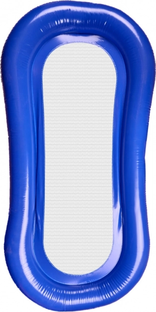 Opblaasbaar ligbed voor in het zwembad met hoofdkussen - blauw
