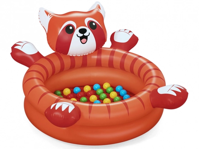Droog zwembad rode panda met ballen van Bestway