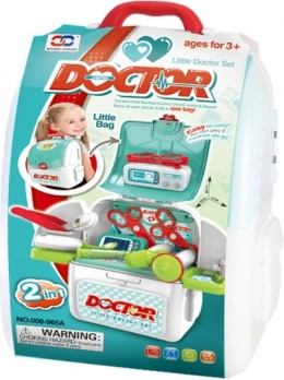 Doktersspeelset voor kinderen in rugzak