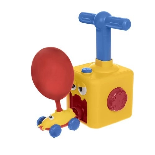 Auto met ballonnen opblazen