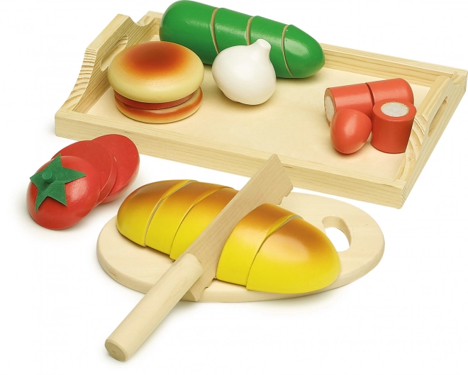 Small Foot houten snijset brood