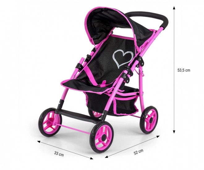 Poppenwagen Natalie Prestige zwart