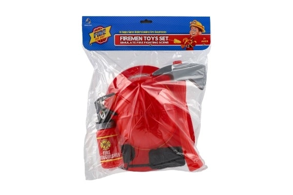 Brandweer speelset voor kinderen met helm en accessoires