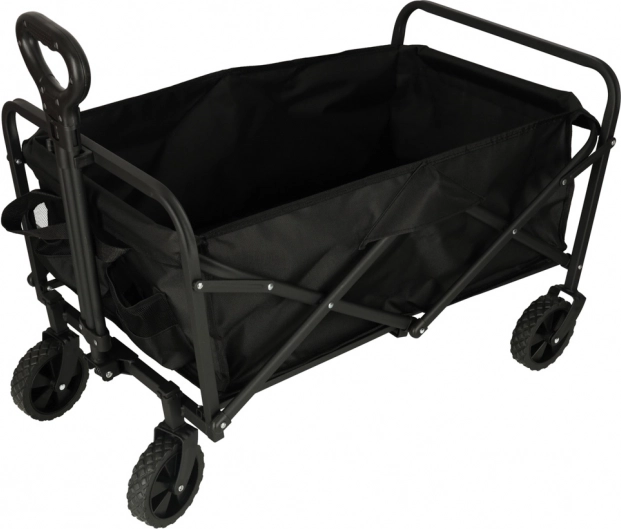 Opvouwbare toeristische transportkar voor boodschappen met zwenkwielen en telescopische handgreep