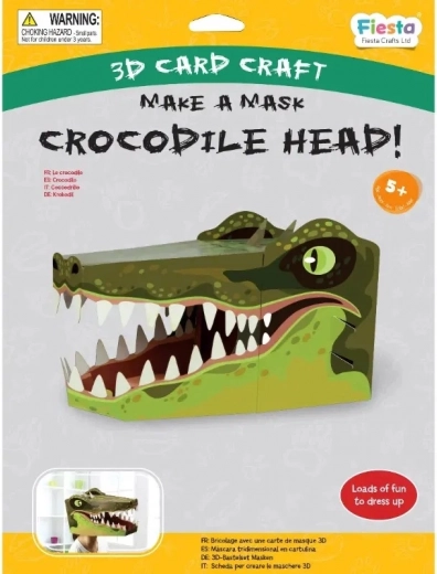 Creatieve set 3D masker Krokodil